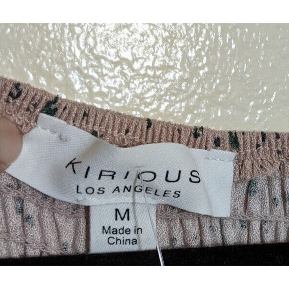 Kirious Los Angeles Top Cropped Ruched Cut Out Y2K Animal Print Smocked Medium - Picture 10 of 10